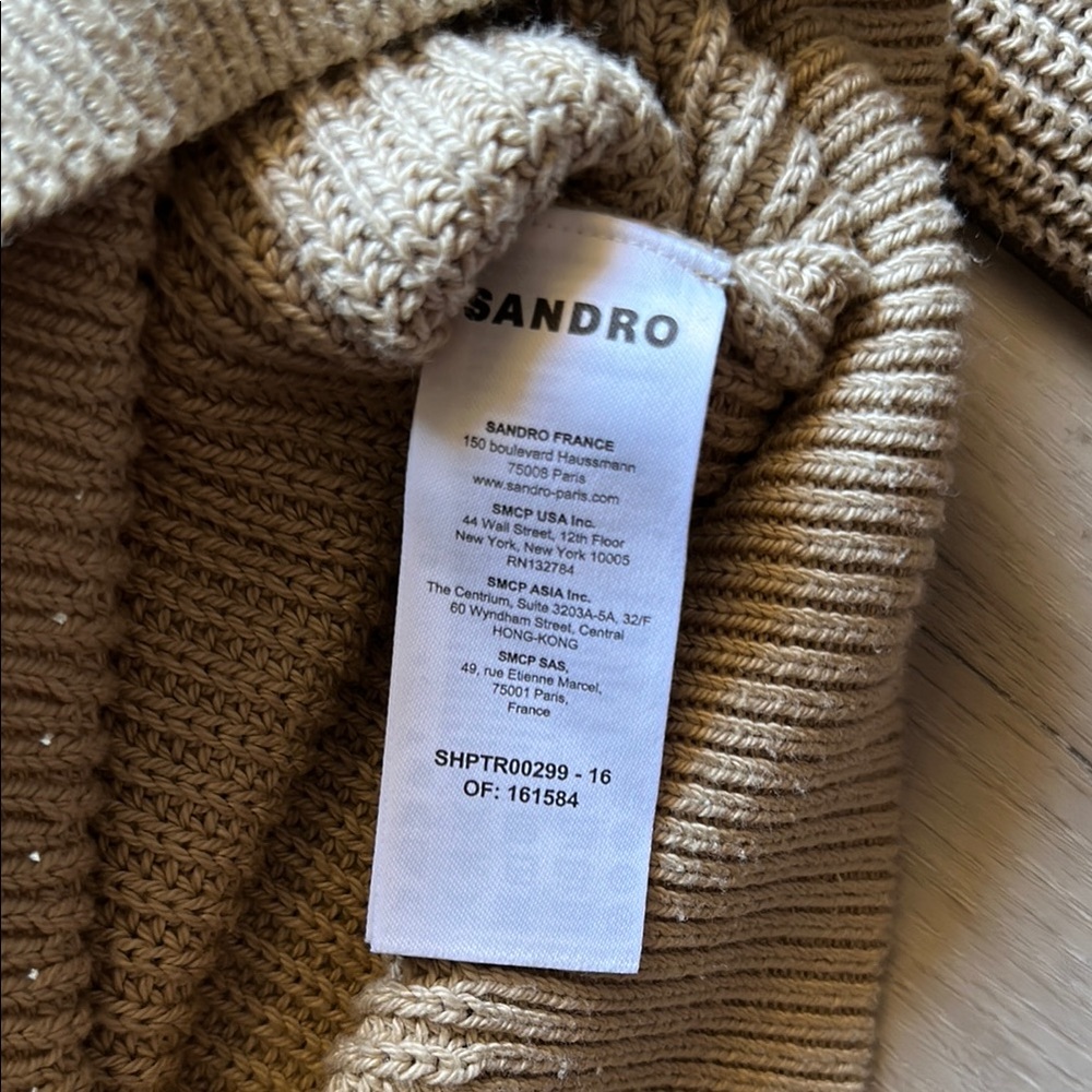 Sandro Cream Sweater // Size Large - Picture 3 of 6